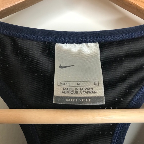 Nike Navy Women Vneck Tank Top Size Medium - Picture 7 of 10